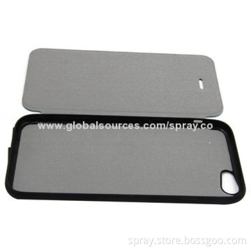 Leather Cover for iPhone, interior TPU/Microfiber Perfectly Combined in Heat Pressing